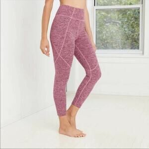 2/$30 JoyLab Activewear Legging in Rose Brushed Jersey High-Rise 7/8 XS #8770